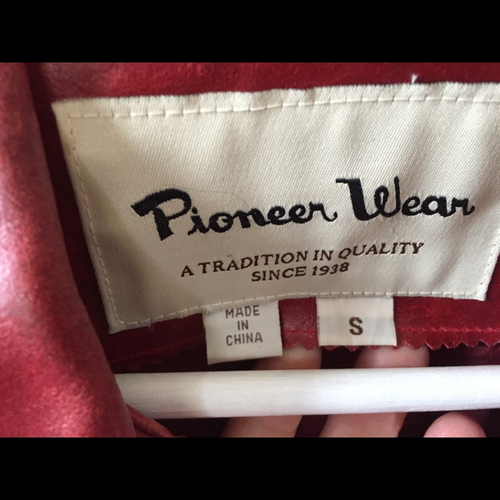 Vintage Pioneer Wear Red Leather Jacket - Picture 6 of 8